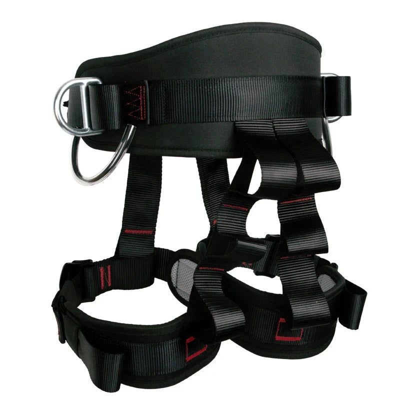 Camping Safety Belt 25KN Outdoor Rock Climbing Half Body Harness