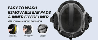 OutdoorMaster Ski Snowboard Helmet  -  MIPS,Adjustable 8 Vents, PC Shell EPS Foam Safety Winter Sports Gear