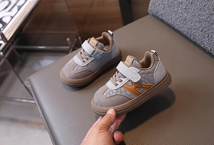 PU Leather Children Shoes Designers Kid's Sneakers Ergonomics Soft-soled Girl's Sneakers Anti-slippery Sport Shoes Toddler Shoes