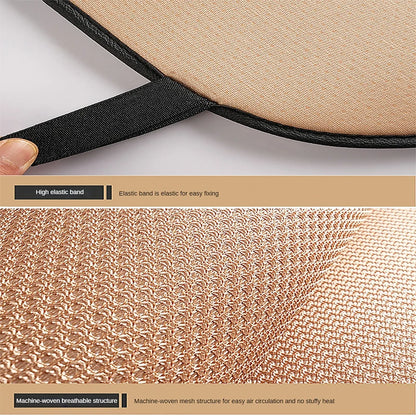 Summer Cool  Car Seat Cover  Cool Breathable  Fabric Car Front Seat Cushion/Rear Seat  Cushion/Three -piece