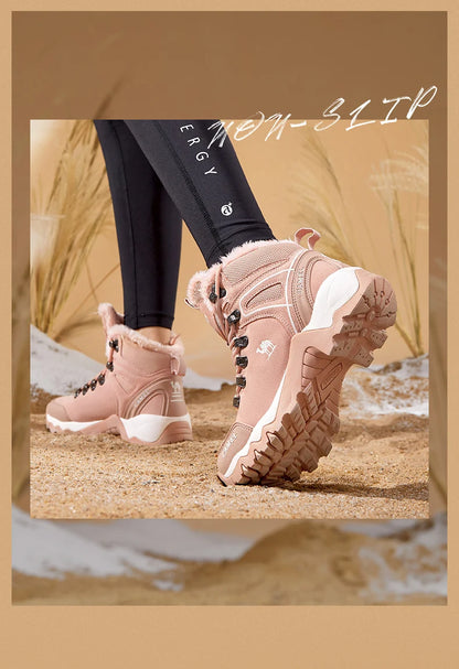 GOLDEN CAMEL Waterproof Hiking Shoes Military Hiking Boots High Top Trekking Shoes for Women 2024 Autumn Non-slip Wear-resistant