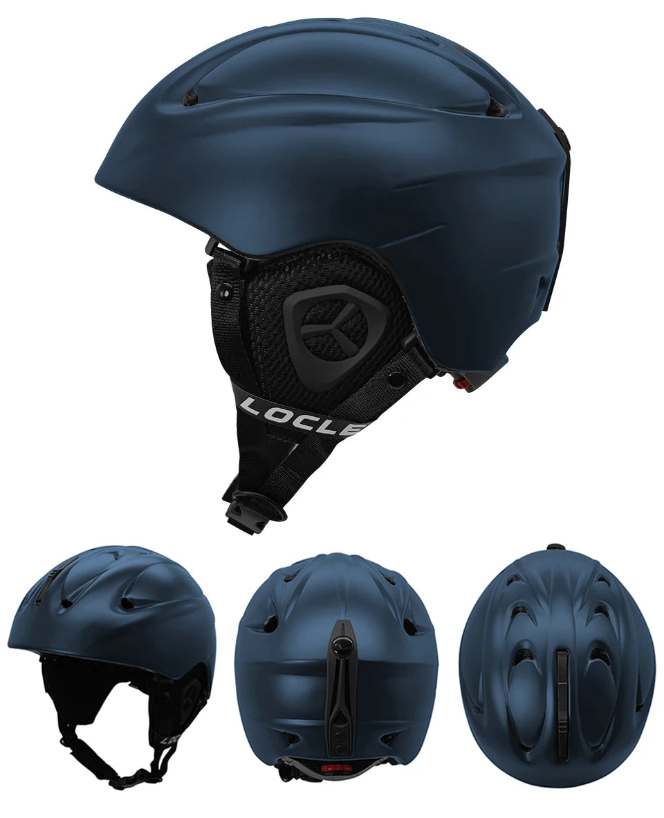 LOCLE Men Skiing Helmet Children Women Ultralight Extreme Sports Skateboard Snowboard Helmet Snowmobile Motorcycle Helmet