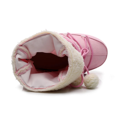 Winter Boots Women Snow Boots Cold-proof Ski BootsWarm Mid-calf Space Boots Slip-resistant Cotton Shoes 35-40