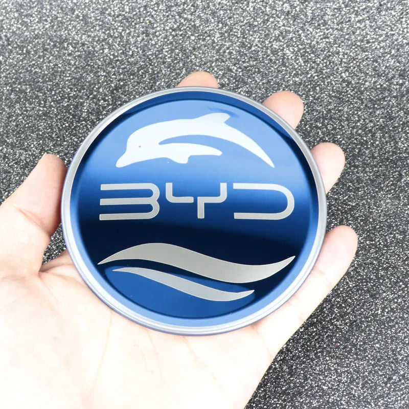 Car Steering Wheel Sticker Stainless Steel Steering for BYD Atto3 Yuan Plus Dolphin Seal Seagull Sealion SHARK Protective Cover