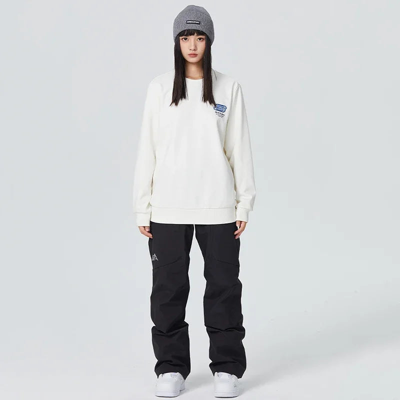 2025 Winter Women Ski Pants Snowfield Windproof Snowboard Sport Trousers Warm Man Loose Overalls New Pro Waterproof Skiing Pants