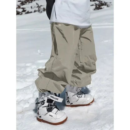 Snowboarding Single Board Waterproof Loose Fit Wear Resistant Professional Double Board Ski Pants Snowboard Pants For Men Women