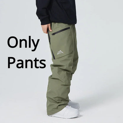 2025 Winter Women Ski Pants Snowfield Windproof Snowboard Sport Trousers Warm Man Loose Overalls New Pro Waterproof Skiing Pants