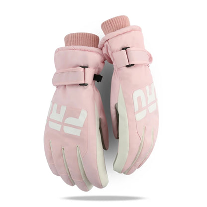 Waterproof ski gloves for women, warm and windproof for men, with added insulation and thickness. Suitable for cycling, outdoor