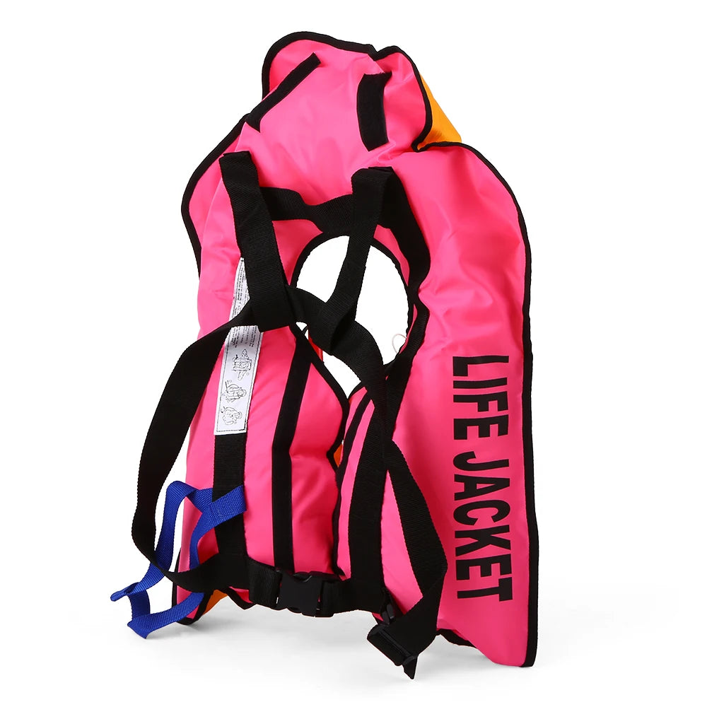 Manual Inflatable Life Jacket Adult Life Vest Water Sports Swimming Fishing Survival Jacket