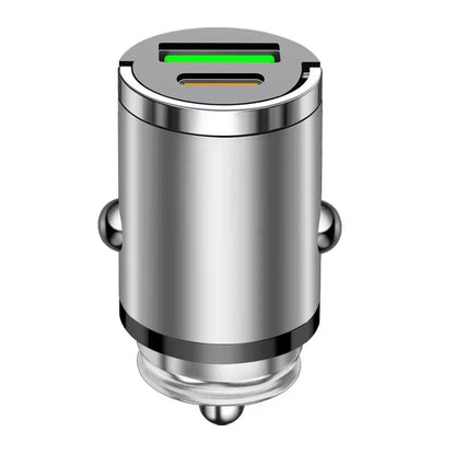 200W Mini Pull Ring Car Charger Dual USB Fast Chargingfor iPhone Huawei Xiaomi Samsung QC 3.0 Phone convenient Charger Adapter