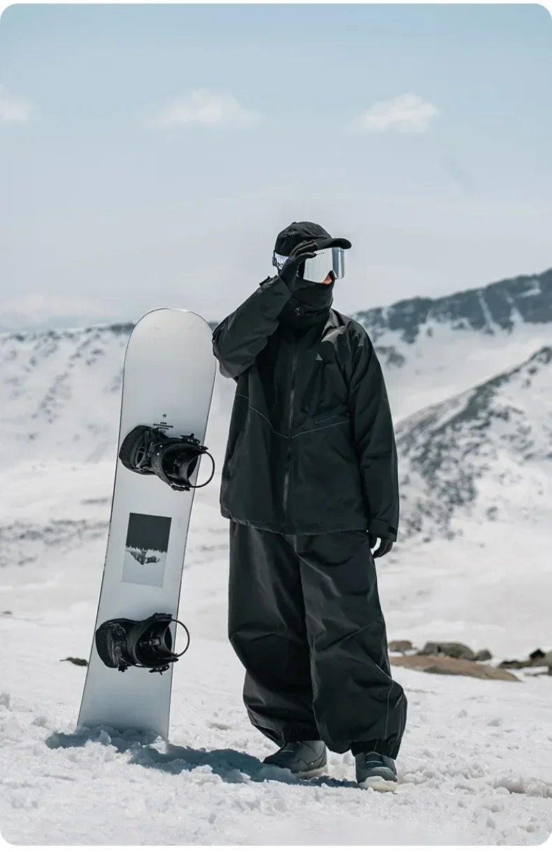 Snowboarding Single Board Waterproof Loose Fit Wear Resistant Professional Double Board Ski Pants Snowboard Pants For Men Women