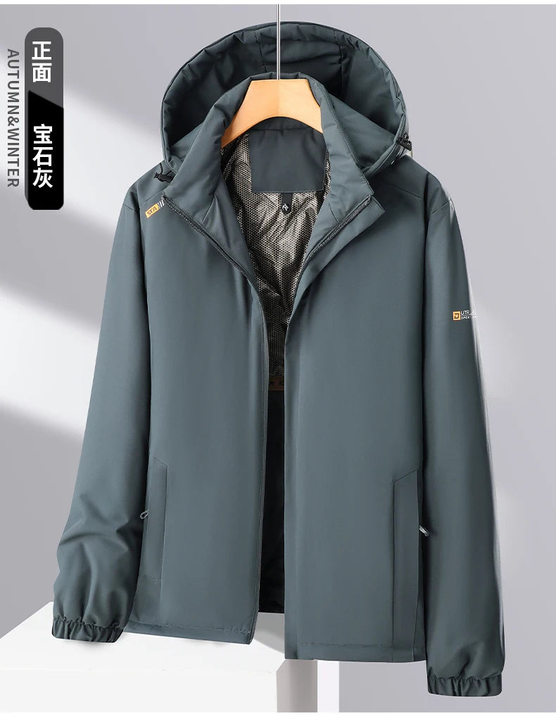 Men's Winter Outdoor Coat Waterproof Windproof Warm Thick Jacket Men Unisex Hiking Camping Skiing Climbing Windbreaker Overcoat