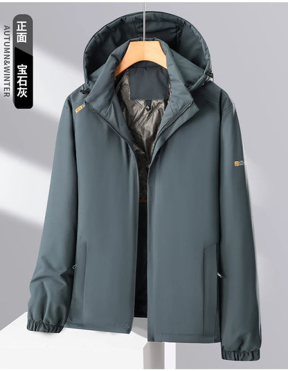 Men's Winter Outdoor Coat Waterproof Windproof Warm Thick Jacket Men Unisex Hiking Camping Skiing Climbing Windbreaker Overcoat
