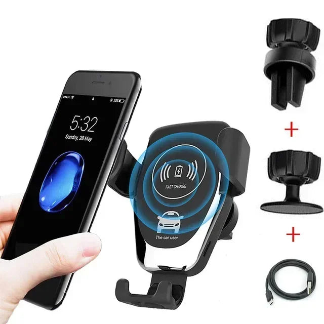 30W Wireless Chargers Fast Car For iPhone 15 14 13 12 11 Pro XS Max XR Samsung Xiaomi Wireless Charging Phone Car Holder Charger