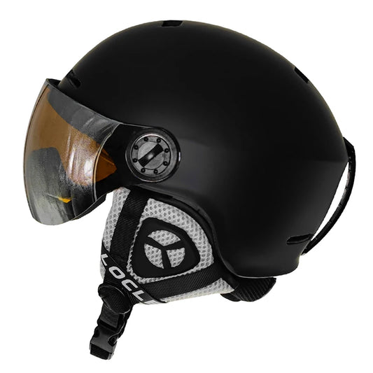 LOCLE Upgrade Skiing Helmet Men Women Children Ultralight Snowboard Skateboard Motorcycle Snowmobile Ski Helmet Visor Goggles