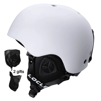 LOCLE Men Skiing Helmet Children Women Ultralight Extreme Sports Skateboard Snowboard Helmet Snowmobile Motorcycle Helmet