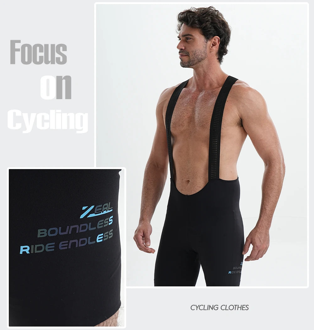 Men's Cycling Bib Shorts Seamless Outdoor Wear Bike Ride 7 Hours Padded Pro Team Riding Bib Tights Breathable MTB Cycling Shorts