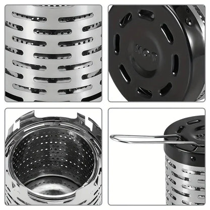 Stainless Steel Heating Cover Outdoor Camping Heating Stove Infrared Heater Camping Baking Stove Cassette Baking Stove