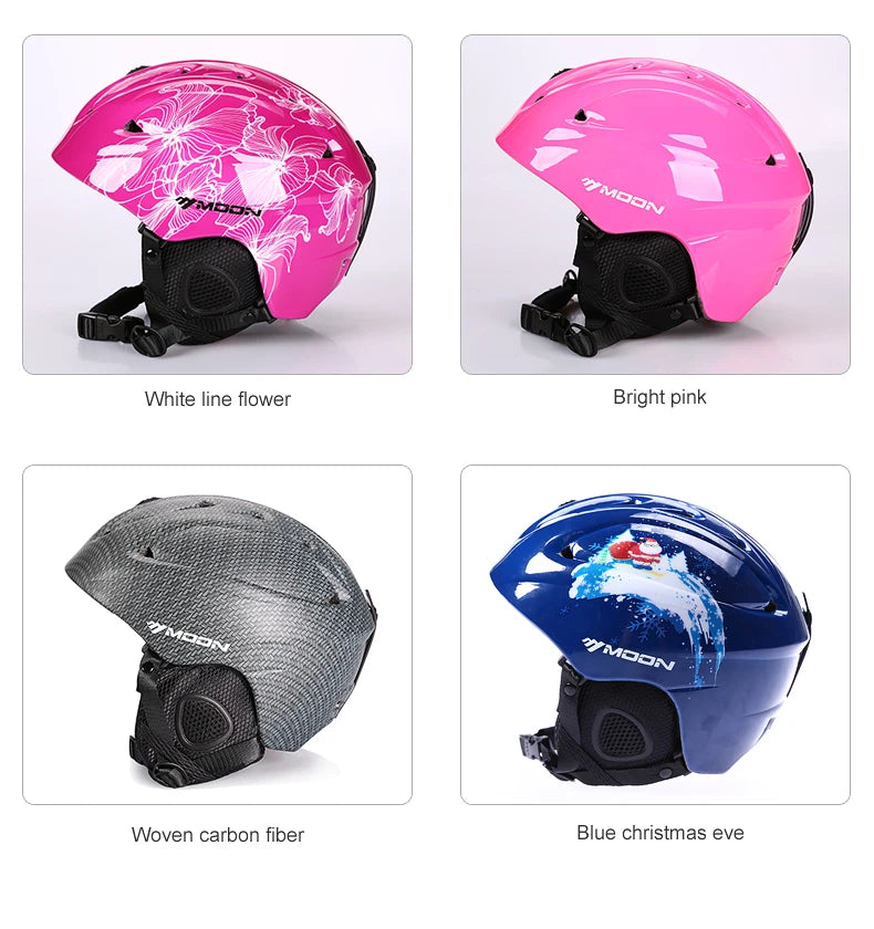 MOON PC+EPS Adult Ski Helmet for Adult and Youth Skating Skateboard Helmet Snow Sports Snowboard Helmets With 2 Gifts