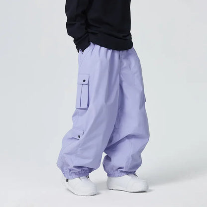 Outdoor Sport Snow Pants 2025 New Women Waterproof Ski Overalls Man Loose Skiing Pants Winter Pro Warm Windproof Couple Trousers