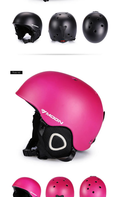 MOON Skiing Helmet Skiing Helmet Children Adult Ultralight Extreme Sports Skateboard Snowboard Helmet Snowmobile Motorcycle
