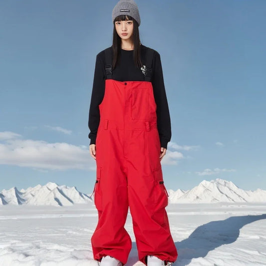 Winter Warm Windproof Skiing Pants Man Snowboard Clothing Woman New Snow Cargo Pants Loose Hip-hop Overalls Alpine Sport Trouser