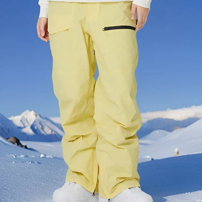 Adult Winter Skiing Pants Women Warm Ski Trousers Men Loose Snow Pants 2025 New Britches Waterproof Windproof Snowmobile Clothes