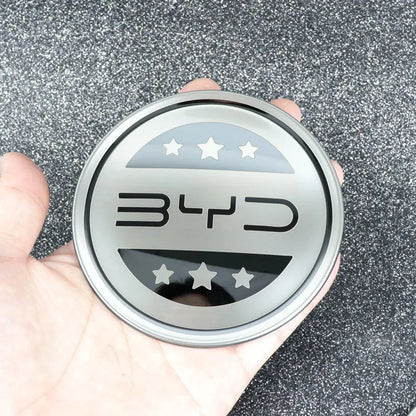 Car Steering Wheel Sticker Stainless Steel Steering for BYD Atto3 Yuan Plus Dolphin Seal Seagull Sealion SHARK Protective Cover