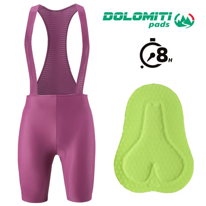 RION Women Cycling Bib Shorts MTB Tights Mountain Bike Jumpsuit Female Braces Bibs Road Bicycle Clothing 8H Dolomiti Pro Summer