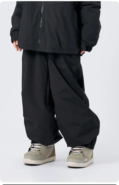 Snowboarding Single Board Waterproof Loose Fit Wear Resistant Professional Double Board Ski Pants Snowboard Pants For Men Women