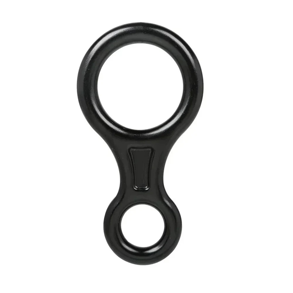 Rock Climbing Carabine 8 Shape Rigging Descender Aluminum Figure Belay Device Abseiling 35kN Eight Ring Downhill Equipment