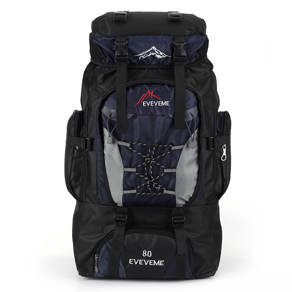 80L Travel Backpack Camping Bag For Men Large Hiking Bag Tourist Rucksack Waterproof Outdoor Sports Climbing Mountaineering Bags