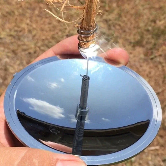 Outdoor Portable Solar Lighter Waterproof Windproof Fire Starter Hiking Emergency Tools Camping Survival Equipment, Starter