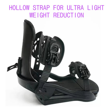 Snowboard Bindings 3D Fully Adjustable Wrapped Binding Shock-absorbing and Comfortable Base
