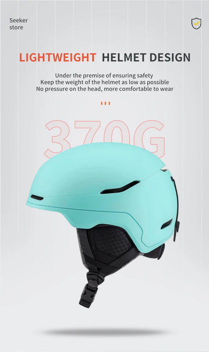 Seeker Winter Ski Helmet One-piece Adult Children Universal Snow Helmet Skating Ski Snowboard Outdoor Sports Safety Helmets