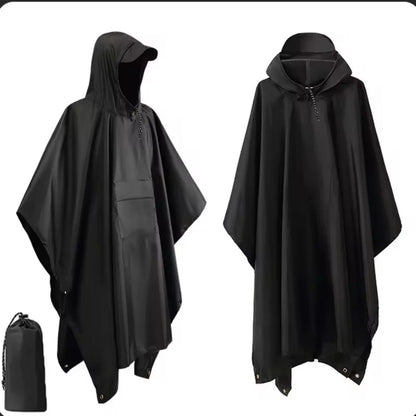 New 3 in 1 Outdoor Raincoat Waterproof Multifunction Rain Cover Lightweight Large Outdoor Rainwear Hiking Travel