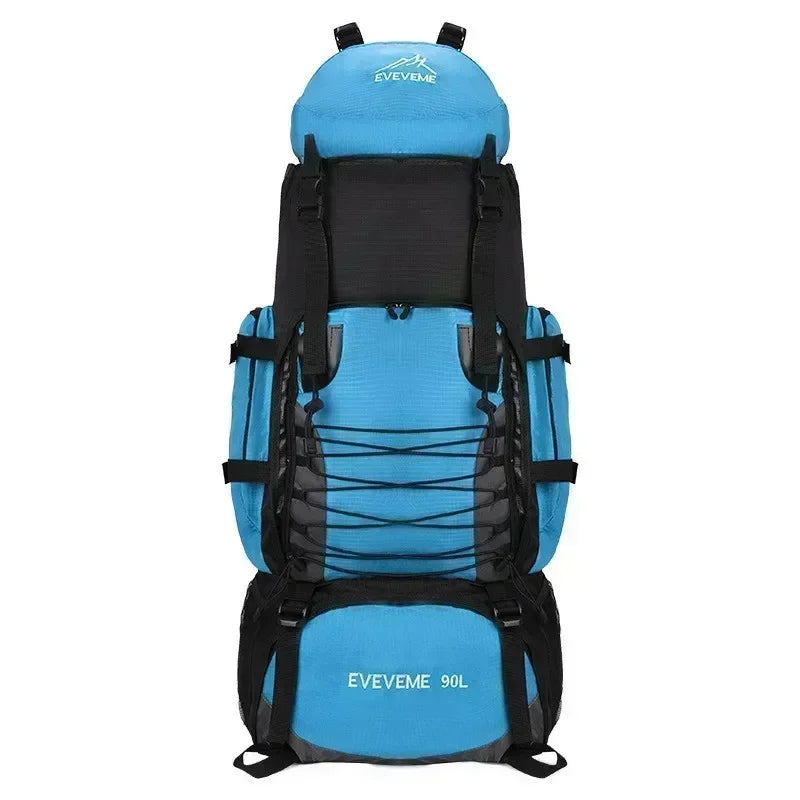 90L Large Capacity Travel Backpack Men Women Camping Hiking Climbing Mountaineering Bags Outdoor Sports Shoulder Rucksack