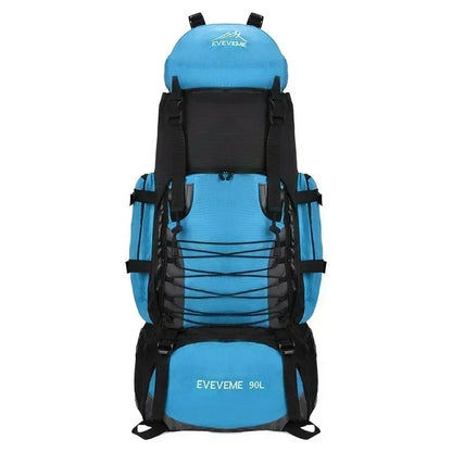 90L Large Capacity Travel Backpack Men Women Camping Hiking Climbing Mountaineering Bags Outdoor Sports Shoulder Rucksack