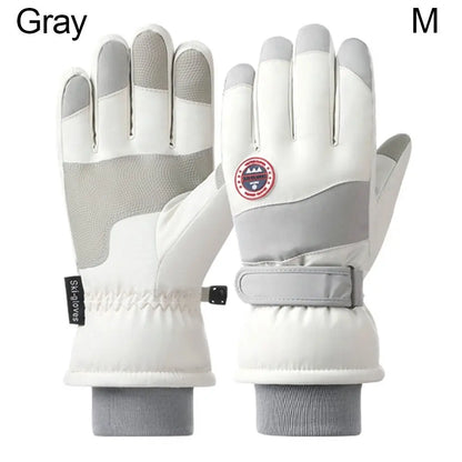 Winter Snowboard Ski Gloves Non-slip Touch Screen Waterproof Motorcycle Cycling Plush Warm Riding Gloves High-quality