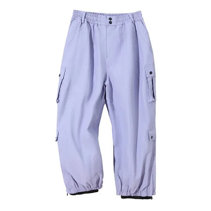 Winter Man Snow Pants 2025 New Women Waterproof Ski Overalls Loose Couple Skiing Pants Outdoor Sport Pro Warm Windproof Trousers
