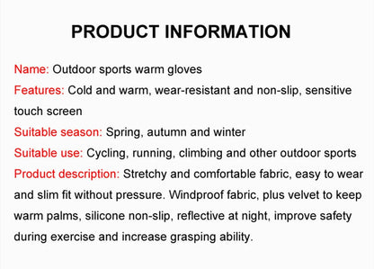 LOOGDEEL Skiing Gloves Waterproof Windproof Winter Cycling Running Ski Warmth Sports Gloves Touch Screen Full Fingers Non-Slip
