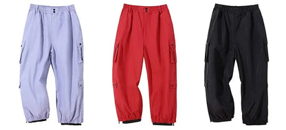 Outdoor Sport Snow Pants 2025 New Women Waterproof Ski Overalls Man Loose Skiing Pants Winter Pro Warm Windproof Couple Trousers