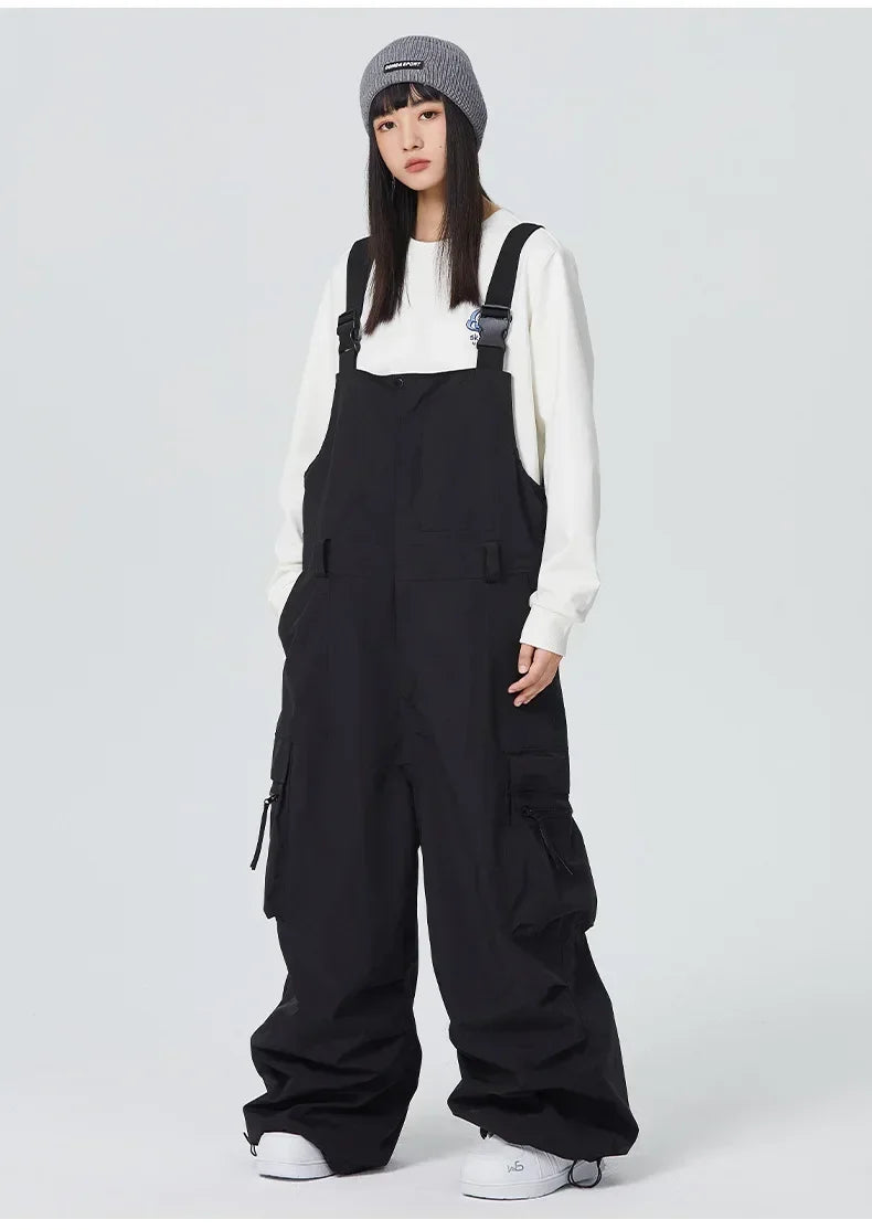 Winter Warm Windproof Skiing Pants Man Snowboard Clothing Woman New Snow Cargo Pants Loose Hip-hop Overalls Alpine Sport Trouser