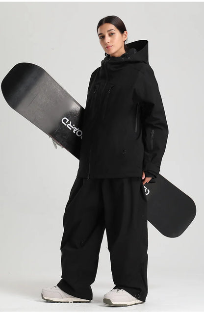 New Men Ski Jacket Waterproof Windproof Warm Breathable Snowboarding Coat 2025 Winter Sports Unisex Polyester Skiing Top Outdoor