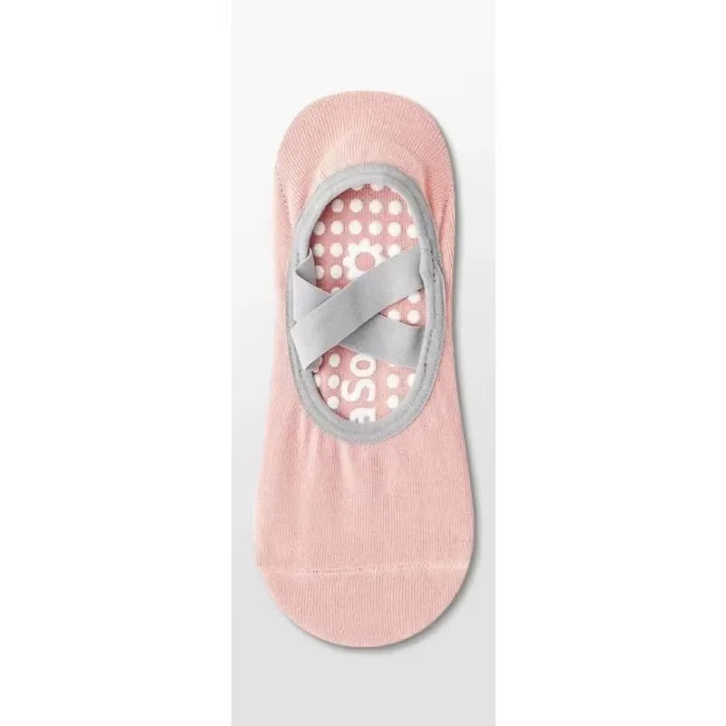 Pilates Yoga Socks Non-Slip Woman Socks Sports Fitness Silicone Breathable Summer Bandage Dance Ballet Solid Cycling Running