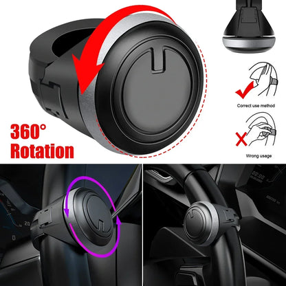 Universal Car Steering Wheel Booster Ball Labor Saving Turning Spinner Knob Bearing Power Handle Holder Automotive Accessories