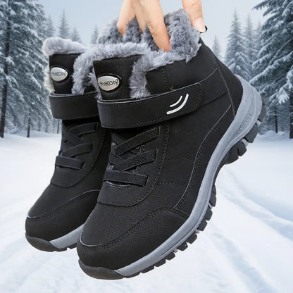 Ankel Bootsfor Women Casual Winter Shoes Platform Non-slip Warm Ankle Boots Plush Combat Outdoor Casual Hiking Motorcycle Boots