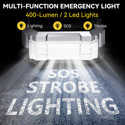 12V Portable Jump Starter 6000A High Power Automobile Emergency Starting Device 21800mAh Auto Power Bank Emergency Lighting
