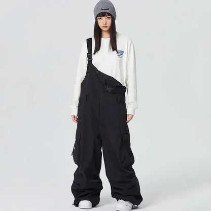 Winter Warm Windproof Skiing Pants Man Snowboard Clothing Woman New Snow Cargo Pants Loose Hip-hop Overalls Alpine Sport Trouser