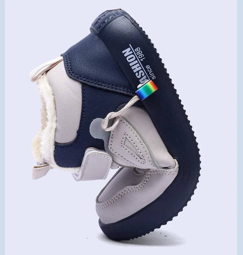 Children Snow Boots Winter Warm Casual Sneaker Boys Kids Shoes Outdoor Walking Shoes Non-slip Girls Sports Tennis Footwear New